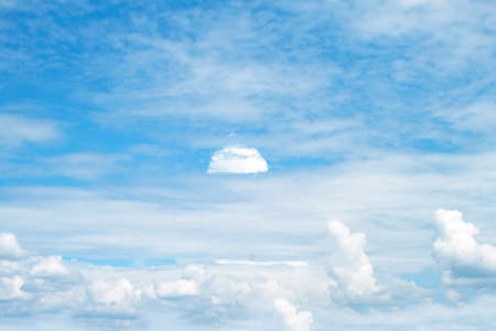 The vast blue sky and clouds sky