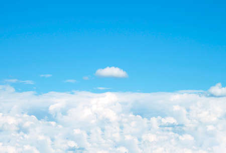 The vast blue sky and clouds sky
