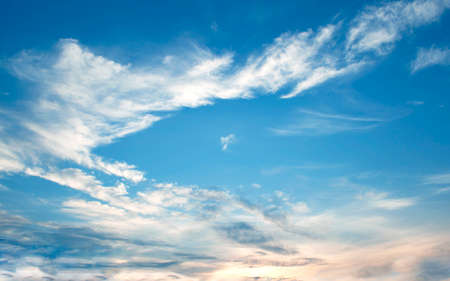 The vast blue sky and clouds sky,sunの写真素材