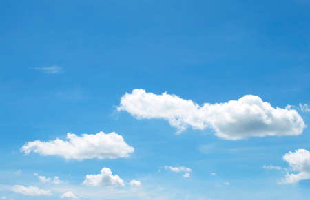 The vast blue sky and clouds skyの写真素材