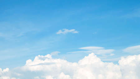 The vast blue sky and clouds sky