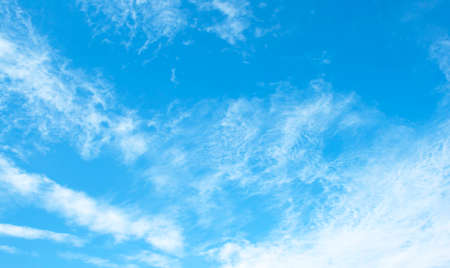 The vast blue sky and clouds skyの写真素材