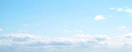 The vast blue sky and clouds skyの写真素材