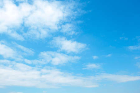 The vast blue sky and clouds skyの写真素材