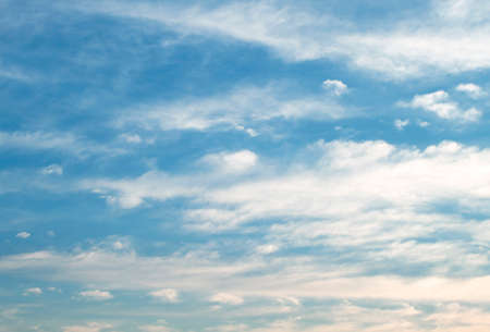 The vast blue sky and clouds skyの写真素材