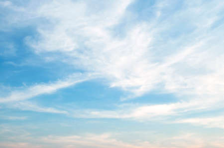 The vast blue sky and clouds skyの写真素材