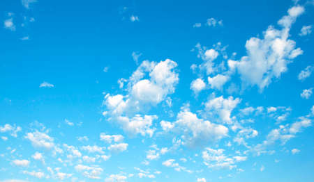 The vast blue sky and clouds skyの写真素材