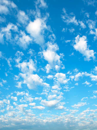The vast blue sky and clouds skyの写真素材