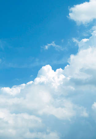 The vast blue sky and clouds skyの写真素材