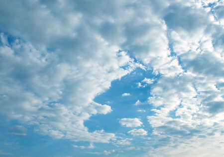The vast blue sky and clouds sky