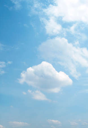 The vast blue sky and clouds skyの写真素材