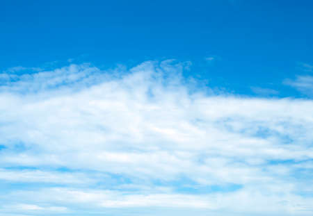 The vast blue sky and clouds skyの写真素材