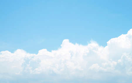 The vast blue sky and clouds skyの写真素材