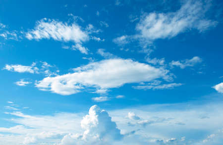 The vast blue sky and clouds