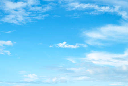 The vast blue sky and clouds skyの写真素材