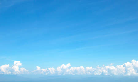 The vast blue sky and clouds sky