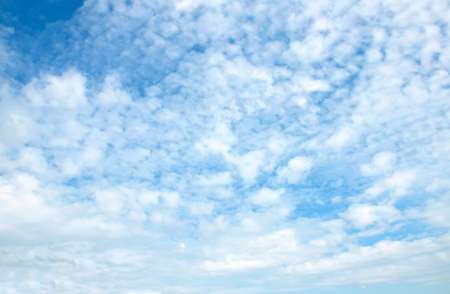 The vast blue sky and clouds skyの写真素材