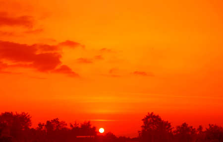 sky Redの写真素材