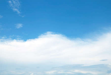 The vast blue sky and clouds skyの写真素材