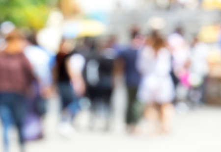 Pedestrian blur and bokeh.の写真素材