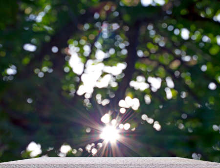 Bokeh sun