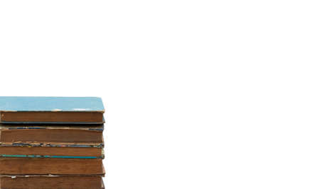 Old book isolated on white background.の写真素材