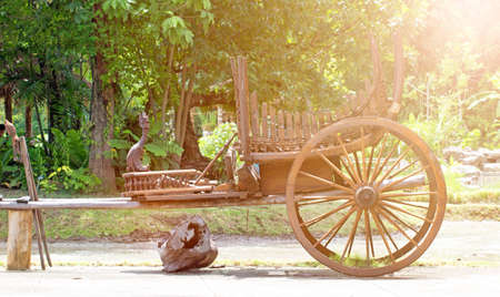 Ancient cart wheel
