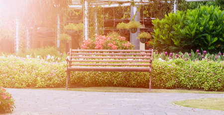 Outdoor garden bench