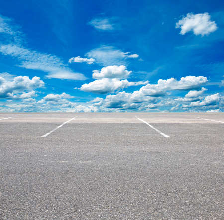   Road and skyの写真素材