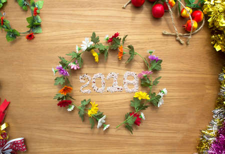 2018 abstract backgroundの写真素材