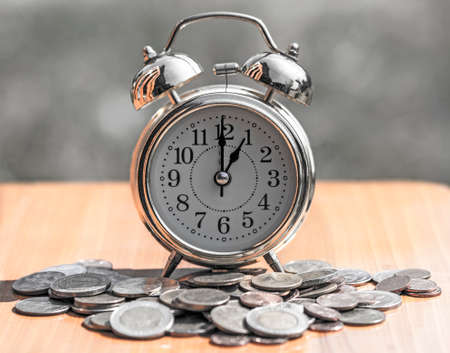 Time with money backgroundの写真素材