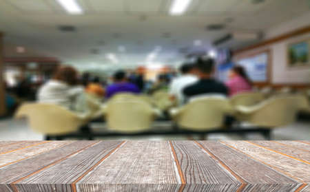 blurred photo Passengers waiting carの写真素材