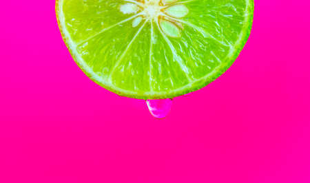 Drops of lemon juiceの写真素材