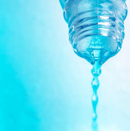 Blue water backgroundの写真素材