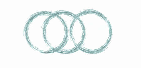 Water splash on white backgroundの写真素材