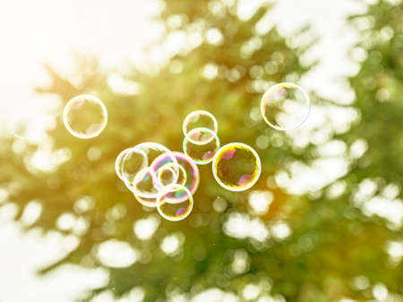 Air bubble background bokeh