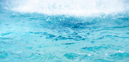 The surface of the water blurred bokeh.