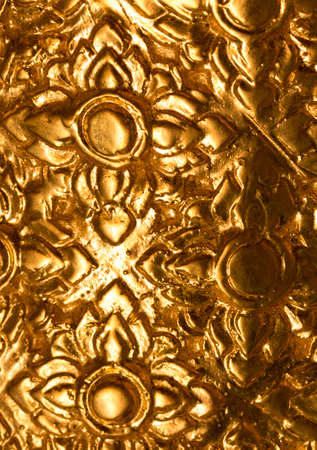 Gold flower pattern backgroundの写真素材