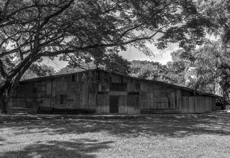 Old wooden houseの写真素材