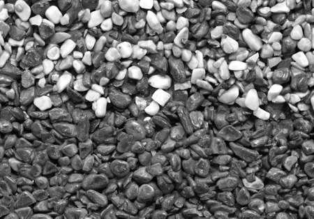 White and black stonesの写真素材