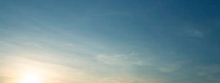 blue sky with cloudの写真素材