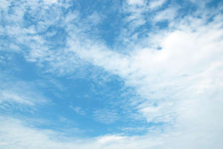 The vast blue sky and clouds sky  abstractの写真素材