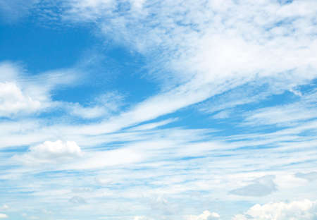 blue sky white clouds backgroundの写真素材