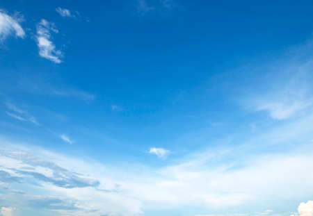 blue sky white clouds backgroundの写真素材