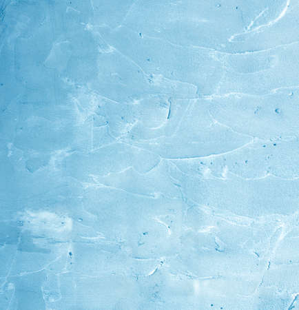 Blue wall cement  background textureの写真素材