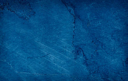 Beautiful Abstract Grunge Decorative Navy Blue Dark Stucco Wall Background. Art Rough Stylized Texture Banner With Space For Textの写真素材