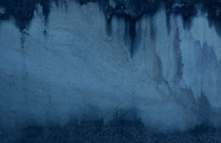 Grain blue paint wall background or texture
