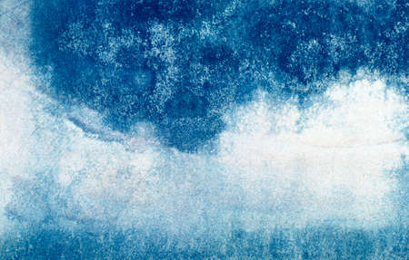 Grain blue paint wall background or textureの写真素材