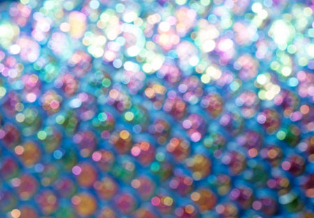 Blur bokeh golden yellow blue green background