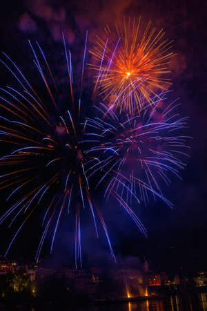 Enjoy the fireworkの写真素材